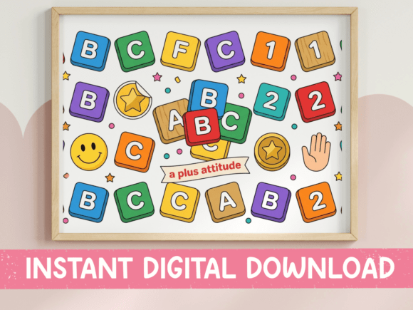 A Plus Attitude Learning Blocks: Bold, Playful Design