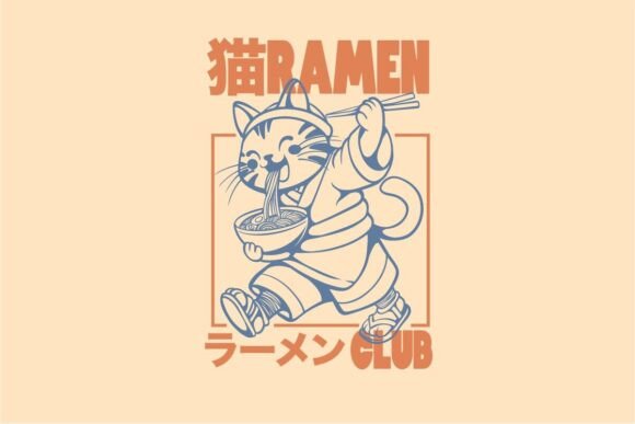 Embracing Retro Charm: The Vintage Japanese Food Ramen Club T-shirt