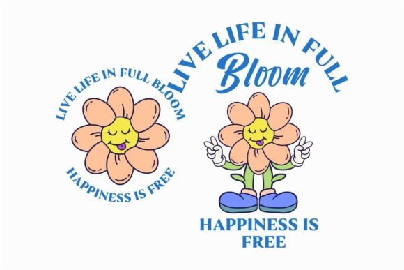 Flower Live Life in Full Bloom: A Design Asset for Vibrant Projects