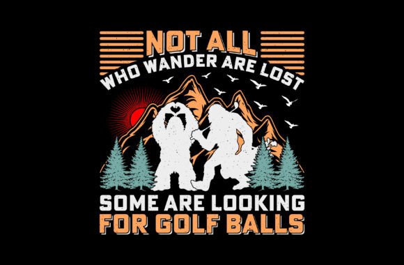 Looking for Golf Balls Bigfoot Sasquatch: A Playful Design Asset