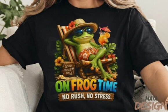 On Frog Time No Rush No Stress: A Design for Modern Chill