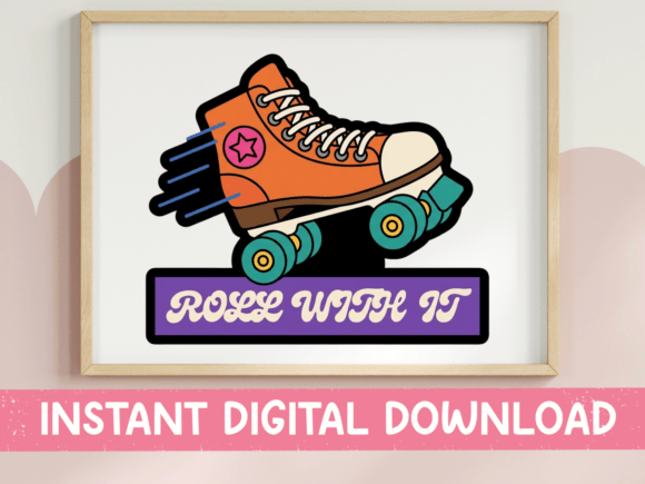 Roll With It: A Retro Roller Skate Design for Your Brand