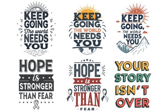 Suicide Awareness T-Shirt Design Bundle