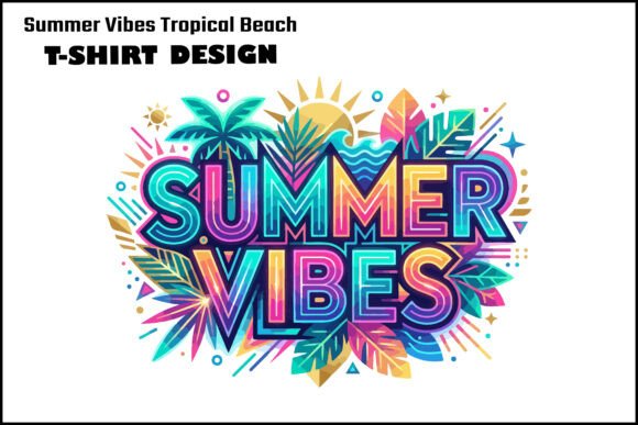Summer Vibes Tropical Beach T-Shirt Desi: A Designer’s Take