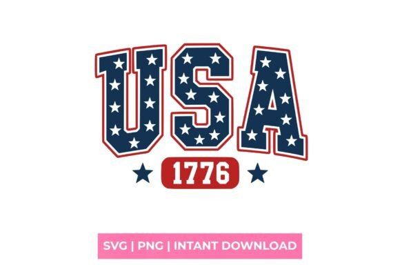 USA 1776 Patriotic Collegiate SVG: A Design Asset for Timeless Americana